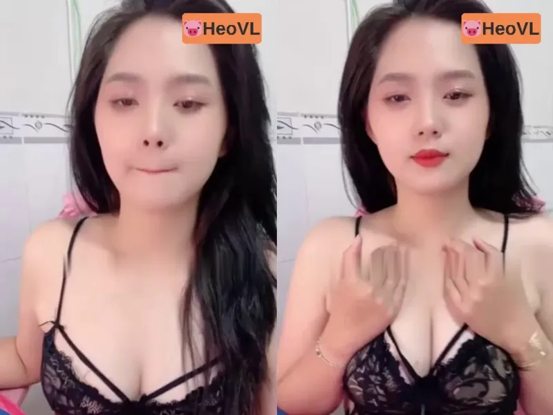 Em gái răng khểnh khoe chuối tròn trắng